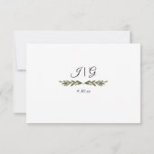 TEMPLATE Elegante floral Burgundy Blush Bloral Gol Einladung (Rückseite)