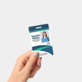 Template Employee Photo Nurse ID Ausweis (Handheld)