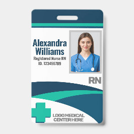 Template Employee Photo Nurse ID Ausweis