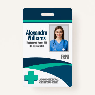 Template Employee Photo Nurse ID Ausweis