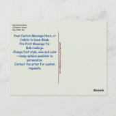 Template Fine Art Postcard Original Stormy Sky Postkarte (Rückseite)