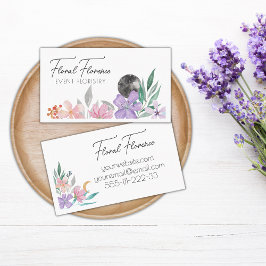 Template Florist Floral Pastel Visitenkarte
