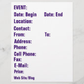 Template Flyer Mardi Gras (Hinten)