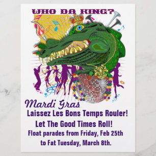 Template Flyer Mardi Gras