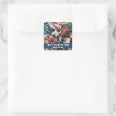 Template for Patriotic American Flag Eagle Sticker (Tasche)