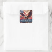 Template for Patriotic American Flag Eagle Sticker (Tasche)
