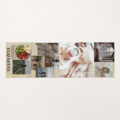 Template Foto Collage Individuelle Name Niedlich Yogamatte (Rückseite (Horizontal))