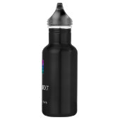 Template Foto Logo Text Top Modern Einfach Edelstahlflasche (Rechts)