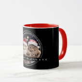 Template Foto Message Keepake Holidays Black C00 Tasse (VorderseiteRechts)