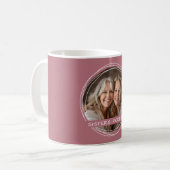 Template Foto Message Keepake Sisters Pink C107 Kaffeetasse (Vorderseite Links)