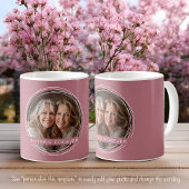 Template Foto Message Keepake Sisters Pink C107 Kaffeetasse