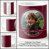 Template Foto Message Keepake Uncle Maroon C31 Kaffeetasse