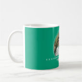 Template Foto Message Keepake Wedding Green C115 Kaffeetasse (Links)