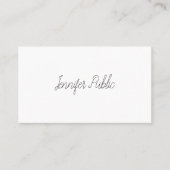 Template Freehand Script Minimalistisch Modern Sim Visitenkarte (Vorderseite)