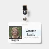 TEMPLATE FÜR Business Abzeichen mit Foto-ID Ausweis (Vorderseite mit Clip)