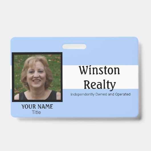 TEMPLATE FÜR Business Abzeichen mit Foto-ID Ausweis (Vorderseite)