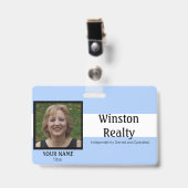 TEMPLATE FÜR Business Abzeichen mit Foto-ID Ausweis (Vorderseite mit Clip)