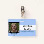 TEMPLATE FÜR Business Abzeichen mit Foto-ID Ausweis (Vorderseite mit Klammer)