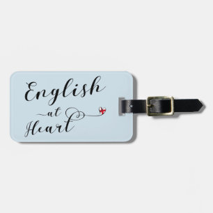 Template für das englische Heft Luggage Tag, Engla Gepäckanhänger