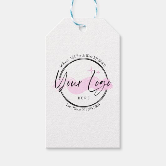 Template für das Logo für kundenspezifische Geschä Geschenkanhänger (Vorderseite)