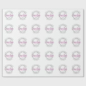 Template für das Logo für kundenspezifische Geschä Geschenkpapier (Flach)