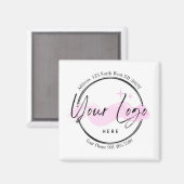 Template für das Logo für kundenspezifische Geschä Magnet (Vorderseite/Rückseite)