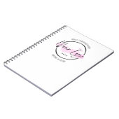 Template für das Logo für kundenspezifische Geschä Notizblock (Linke Seite)