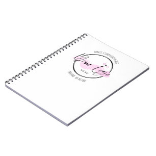 Template für das Logo für kundenspezifische Geschä Notizblock