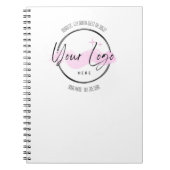 Template für das Logo für kundenspezifische Geschä Notizblock (Vorderseite)