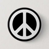 Template für das White Peace Symbol Button (Vorderseite)