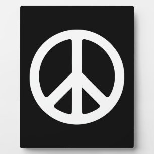 Template für das White Peace Symbol Fotoplatte