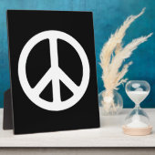 Template für das White Peace Symbol Fotoplatte (Seite)