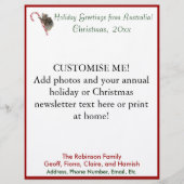 Template für den Weihnachtsbrief von Custom Austra Briefbogen (Vorderseite)