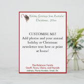 Template für den Weihnachtsbrief von Custom Austra Briefbogen (Stehend Vorderseite)