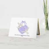 Template für die Elegance White Rose Karte (Rückseite)