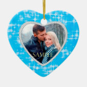 Template für die ersten Weihnachtssterne Keramik Ornament (Vorne)