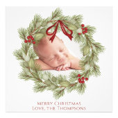 Template für die Weihnachtsgrün-Fotos Fotodruck (Vorne)