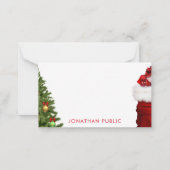 Template für die Weihnachtsschrift Mitteilungskarte (Rückseite)