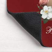 TEMPLATE FÜR hübsches florales Monogramm B Mousepad (Ecke)