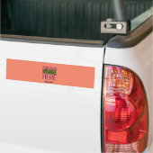 TEMPLATE FÜR MODERNE EDITABLE CORAL ORANGE IMAGE AUTOAUFKLEBER (Auf Lkw)
