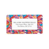 Template für Weihnachts-Rücksendeadressen-Aufklebe Adressaufkleber (Vorne)