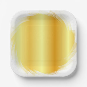Template Gold Look Trendy Eleganter Glamour Pappteller