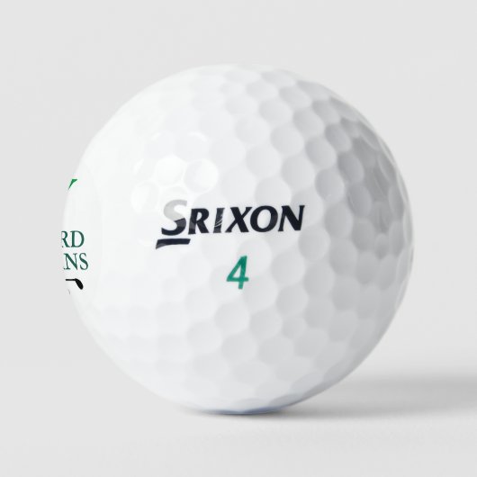 Template Golf Balls Custom Monogramm mit Namen Golfball (Logo)