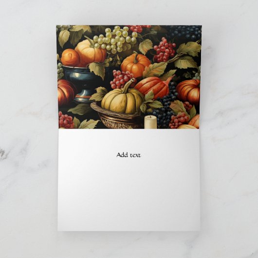 TEMPLATE, Herbsternte, Farben des Herbstes, Karte (Innenseite)