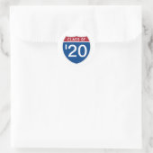Template INTERSTATE signa Class of 20XX Runder Aufkleber (Tasche)