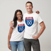 Template INTERSTATE STAAT NAME ONE (ODER) ZWEI DIG T-Shirt (Unisex)