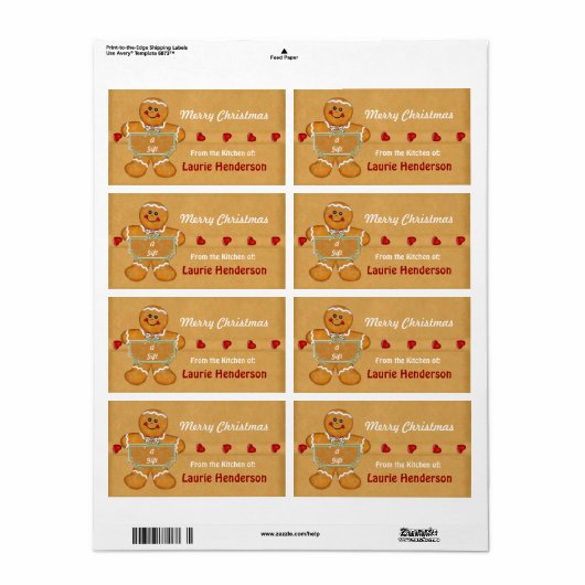 Template Kitchen Label (Vorne)