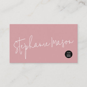 Template-Logo Minimalistisch Skript Einfach Dusty  Visitenkarte