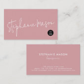 Template Logo Minimalistisches Skript Einfache Dus Visitenkarte (Vorne/Hinten)