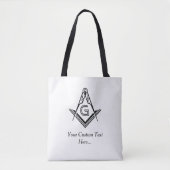 Template Masonic-Tragetaschen | Einzigartiges Gesc Tasche (Vorderseite)